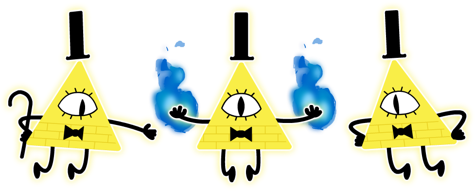 Bill Cipher From Gravity Falls (1000x400), Png Download