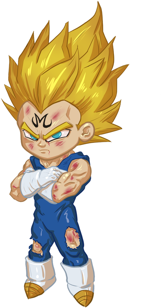 #chibi #majin #vegeta From # (848x1200), Png Download