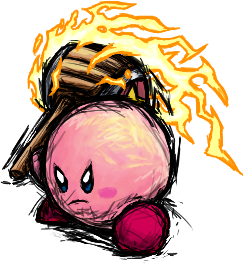 Smash Striker Kirby By Tails1000-d7p0d1o (846x944), Png Download