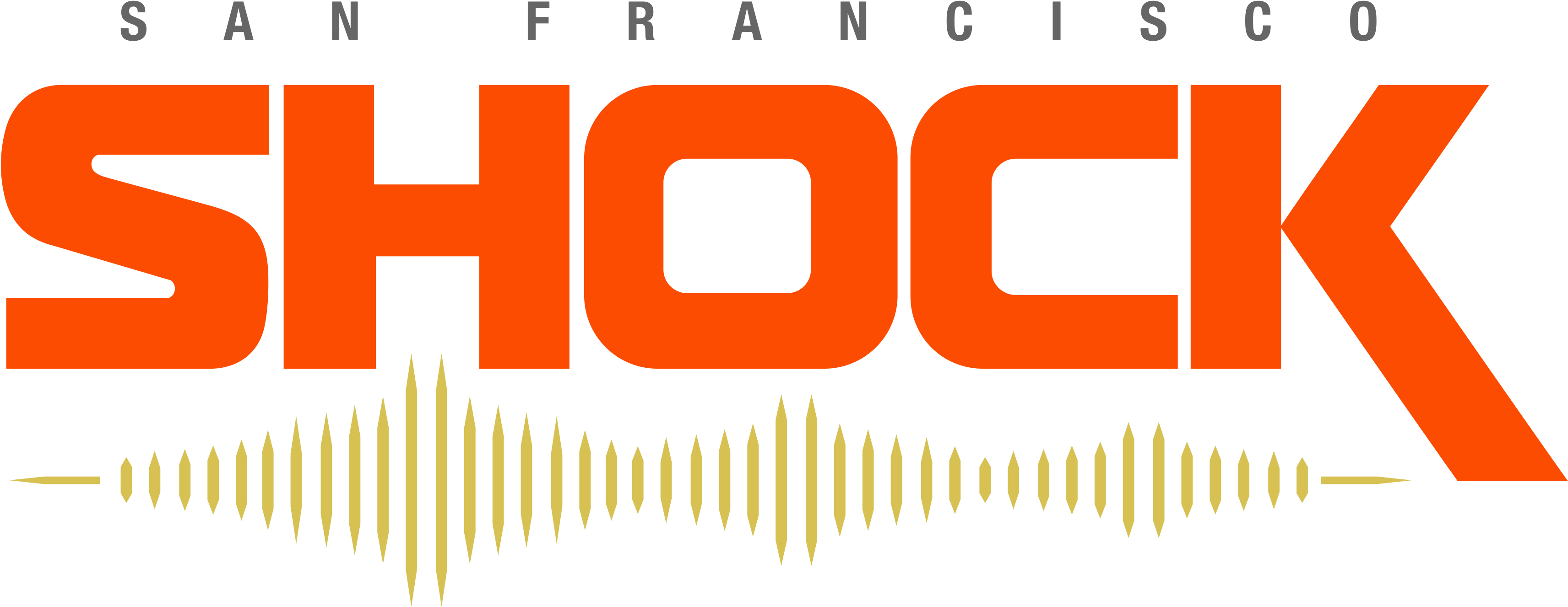 San Francisco Shock Sign Striker (3688x1446), Png Download