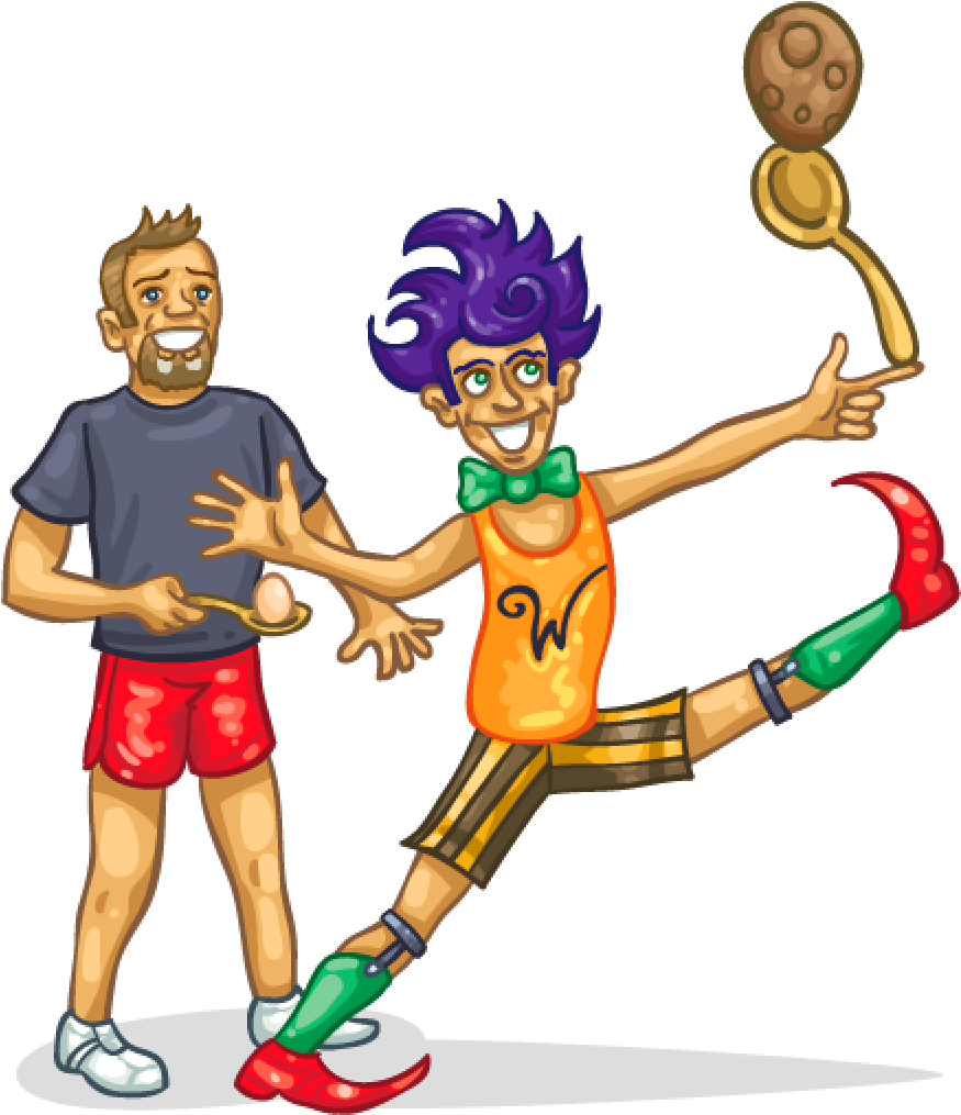 Graphic Black And White Library Egg And Spoon Png Transparent (1024x1024), Png Download