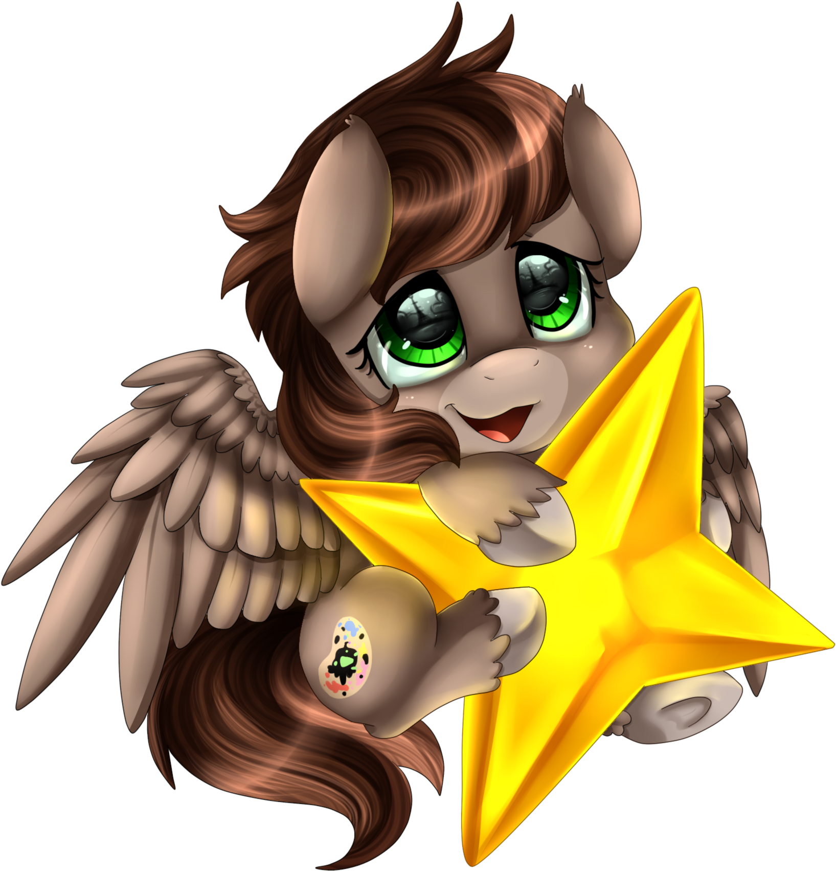 Comm Little Star By Pridark-d9xi5tb (1794x1877), Png Download