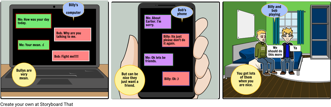 Bully Turns Nice (1164x385), Png Download
