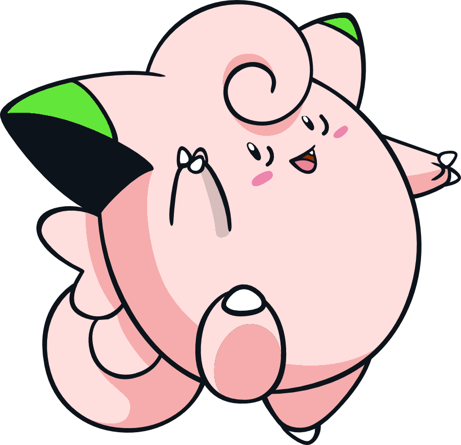 035 Clefairy Dw Shiny (899x868), Png Download