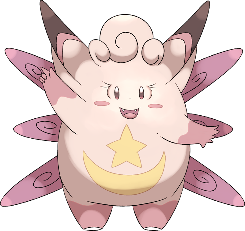 Pokemon Mega-clefable Is A Fictional Character Of Humans (800x755), Png Download