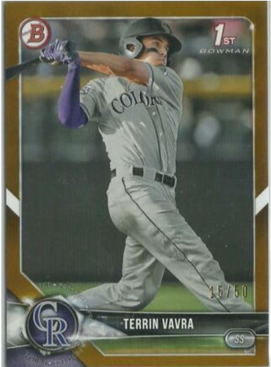 Terrin Vavra Rookie Baseball Cards, Rockies (800x523), Png Download