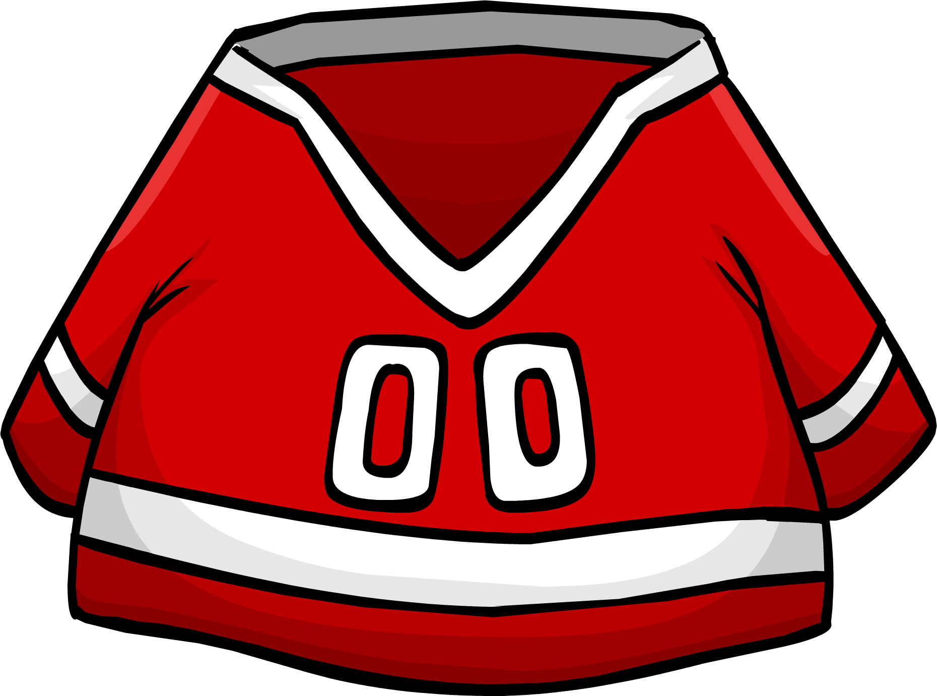 Red Hockey Jersey (1860x1381), Png Download