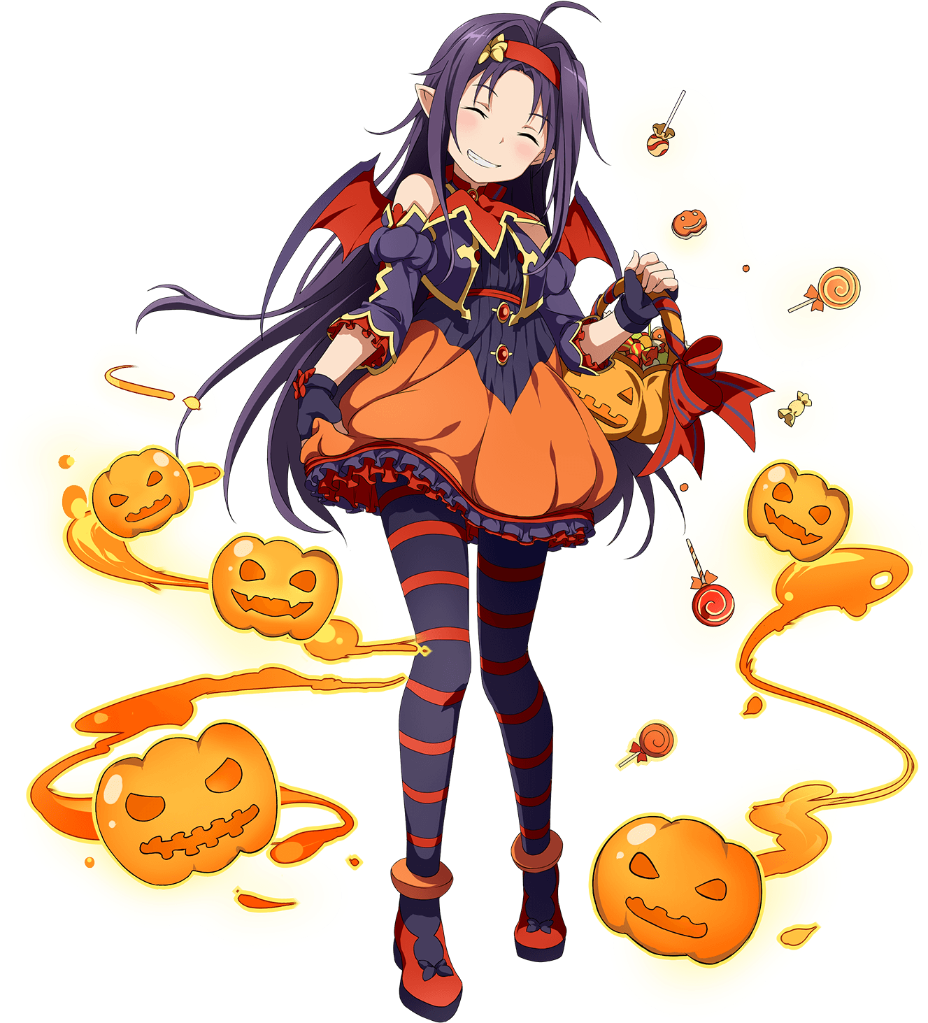 1girl Ahoge Bat Wings Blush Bucket Carrying Closed (1500x1500), Png Download