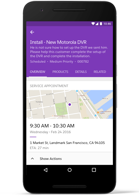 The Mobile Field Service Android App (490x689), Png Download