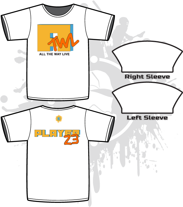 80's Tv Throwback White Sub-dye Jerseys (675x712), Png Download