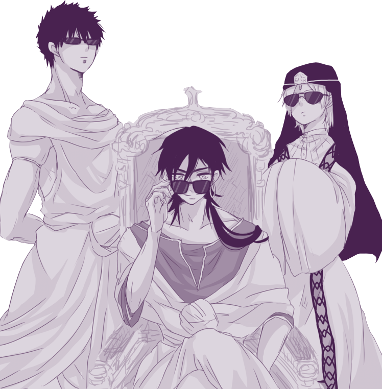 Masrur, Sinbad And Jafar Asi Es Como Se Manda Jajaja (748x762), Png Download