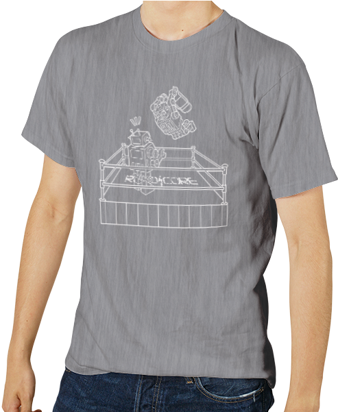 Camiseta Robot Wrestling (600x600), Png Download