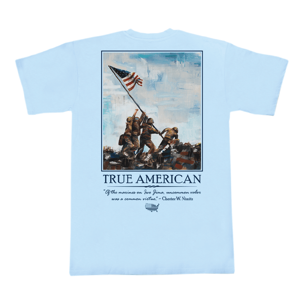 Peach State Pride Men's Iwo Jima Short Sleeve Tee (974x974), Png Download