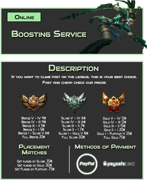 [euw] Hana's Eloboost A [bronze, Silver, Gold, Plat] (700x762), Png Download