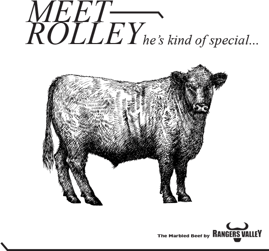 Rolley Is Pure Black Angus, Black Onyx Beef (548x591), Png Download
