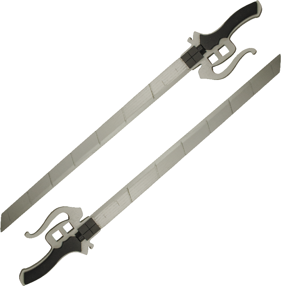 Double Cosplay Fantasy Wooden Practice Sword (1000x1000), Png Download