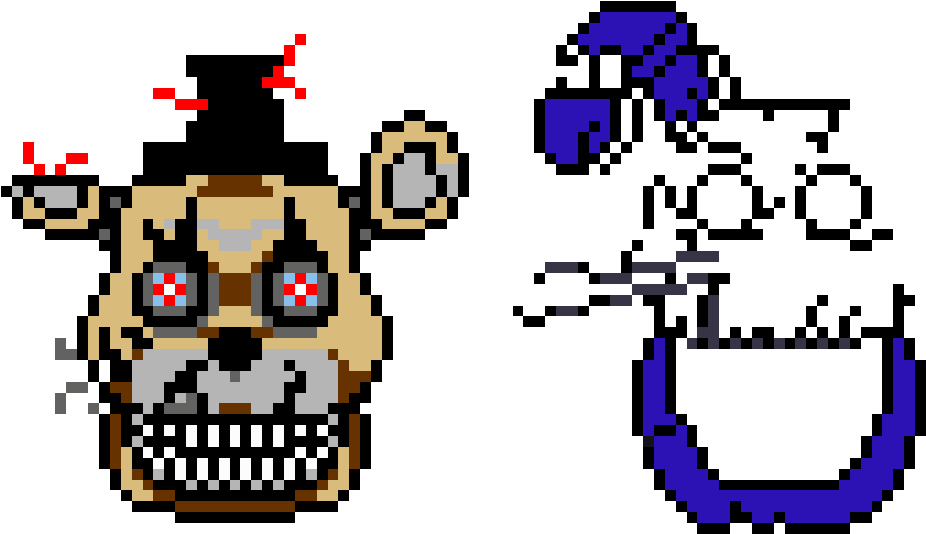 Freddy And Half Of Bonnie (1050x660), Png Download