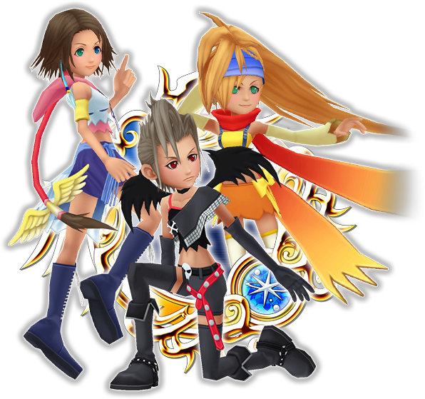Yuna & Rikku & Paine (596x559), Png Download