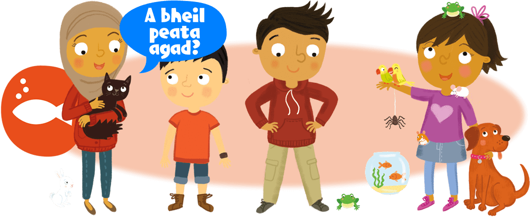 Kids With Pets (1050x430), Png Download