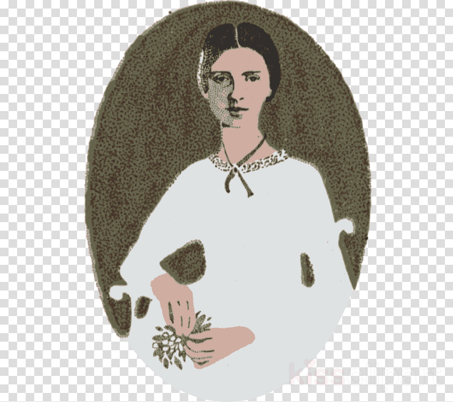 Emily Dickinson Stamp Clipart Emily Dickinson Museum (900x800), Png Download