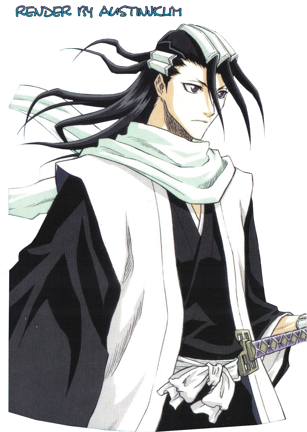 Byakuya É Um Capitão Na Soul Society E Possui Uma Velocidade (1122x1600), Png Download