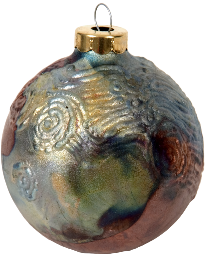 Starry Night Round Raku Ornaments (1060x1060), Png Download