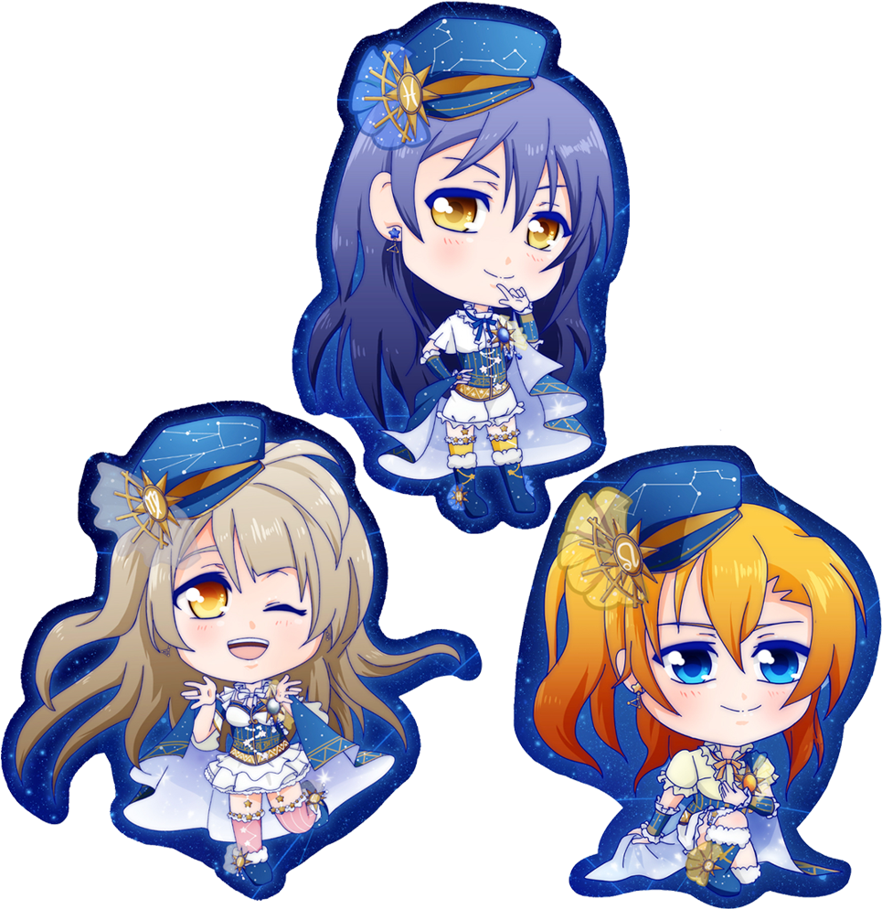 Love Live Holographic Stickers (1000x1000), Png Download