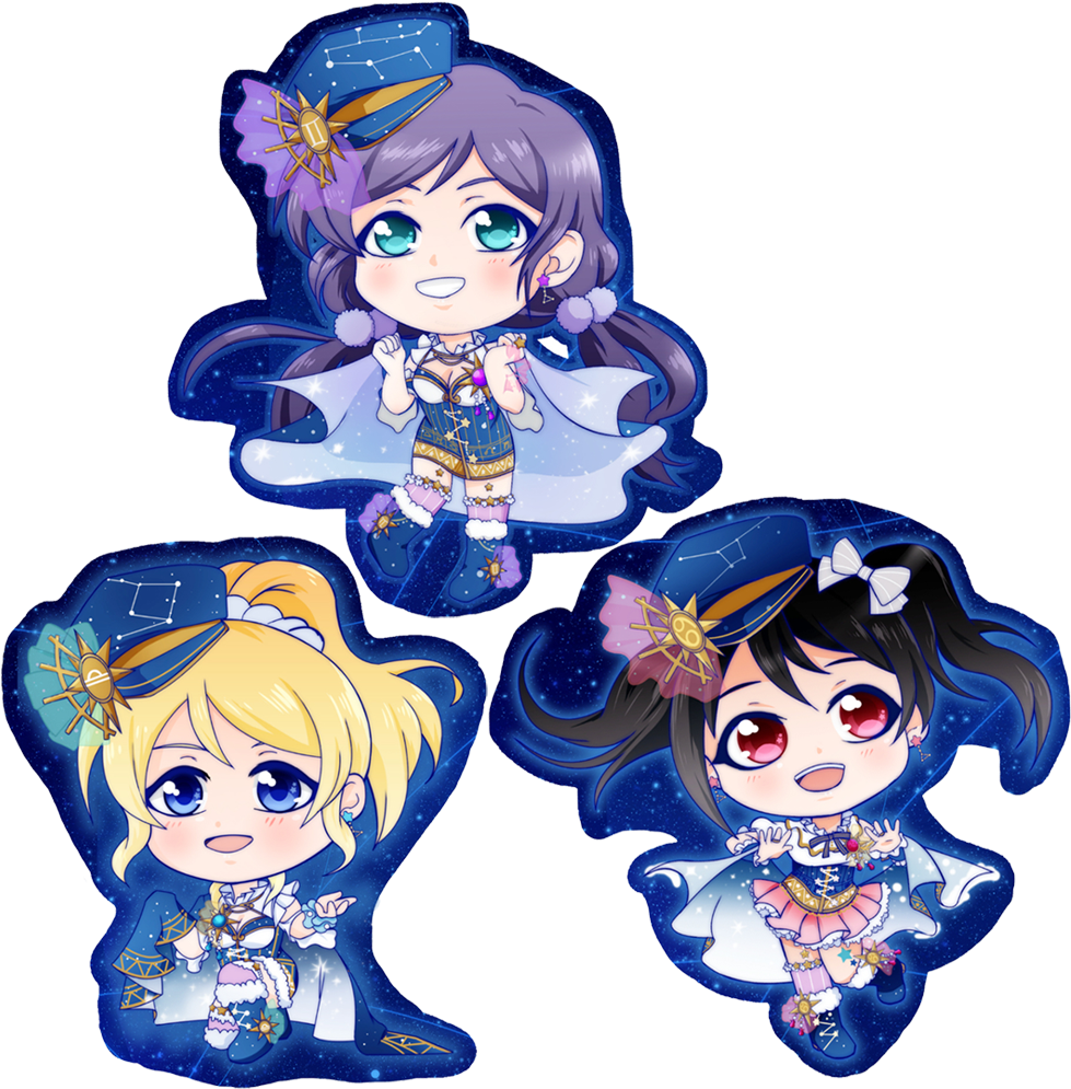 Love Live Holographic Stickers (1000x1000), Png Download