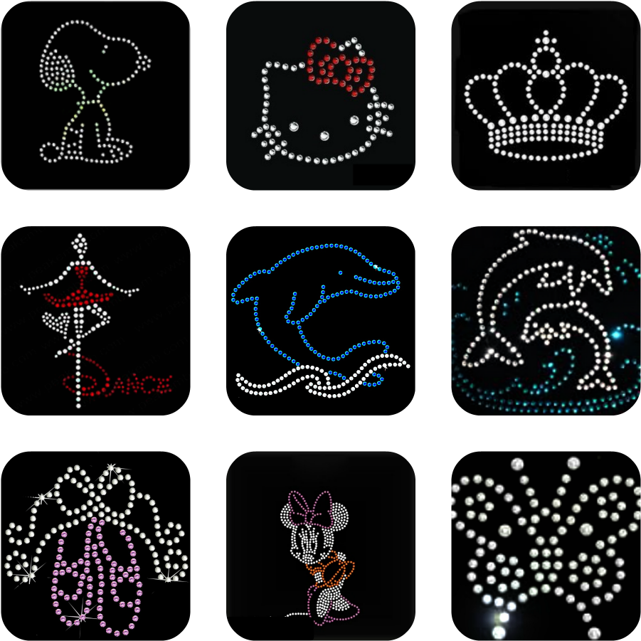 Collage Rhinestones Ggg (1000x1000), Png Download