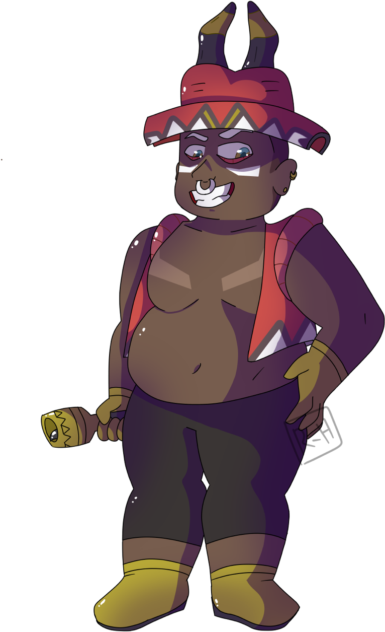 Tapu Fini And Tapu Bulu Gijinkas -colored And Uncolored (1109x1280), Png Download