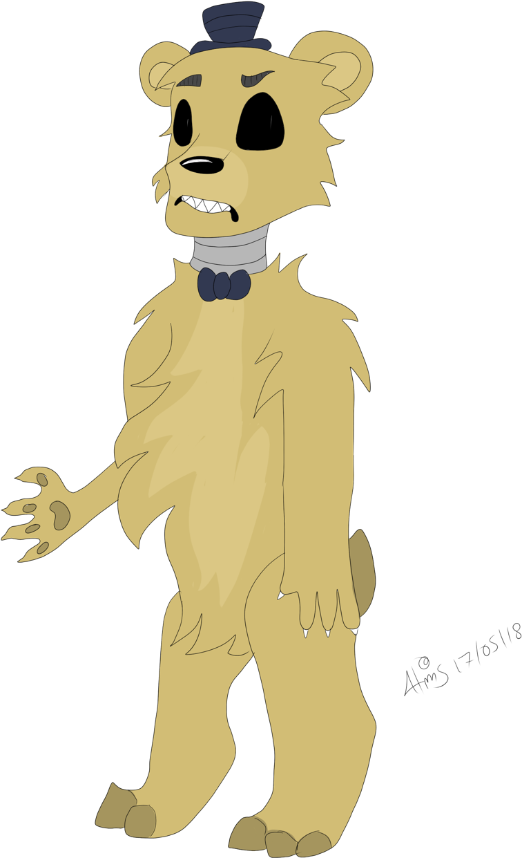 Golden Freddy (853x1280), Png Download