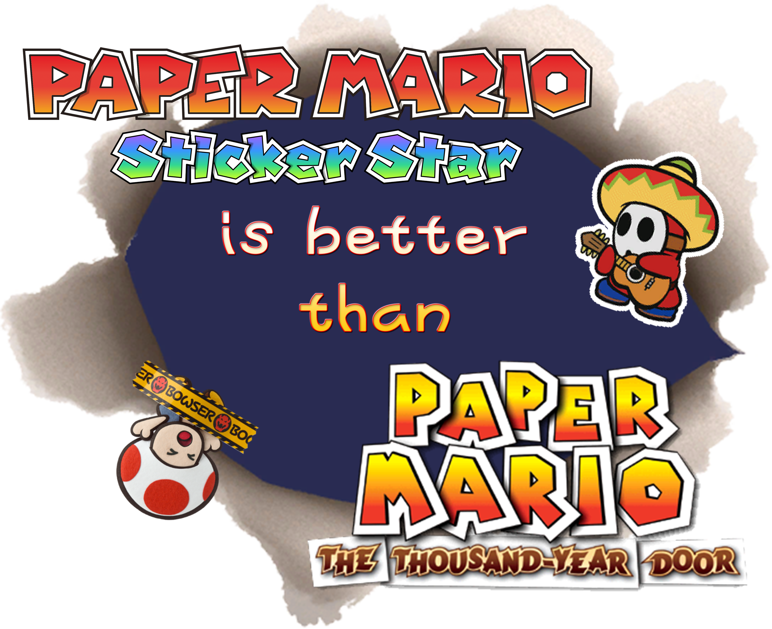 Paper Mario Games (2999x2444), Png Download