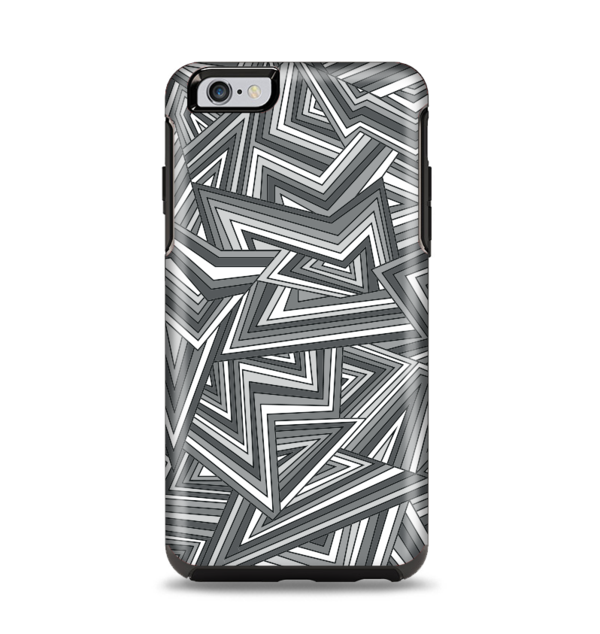 The Jagged Abstract Graytone Apple Iphone 6 Plus Otterbox (600x634), Png Download