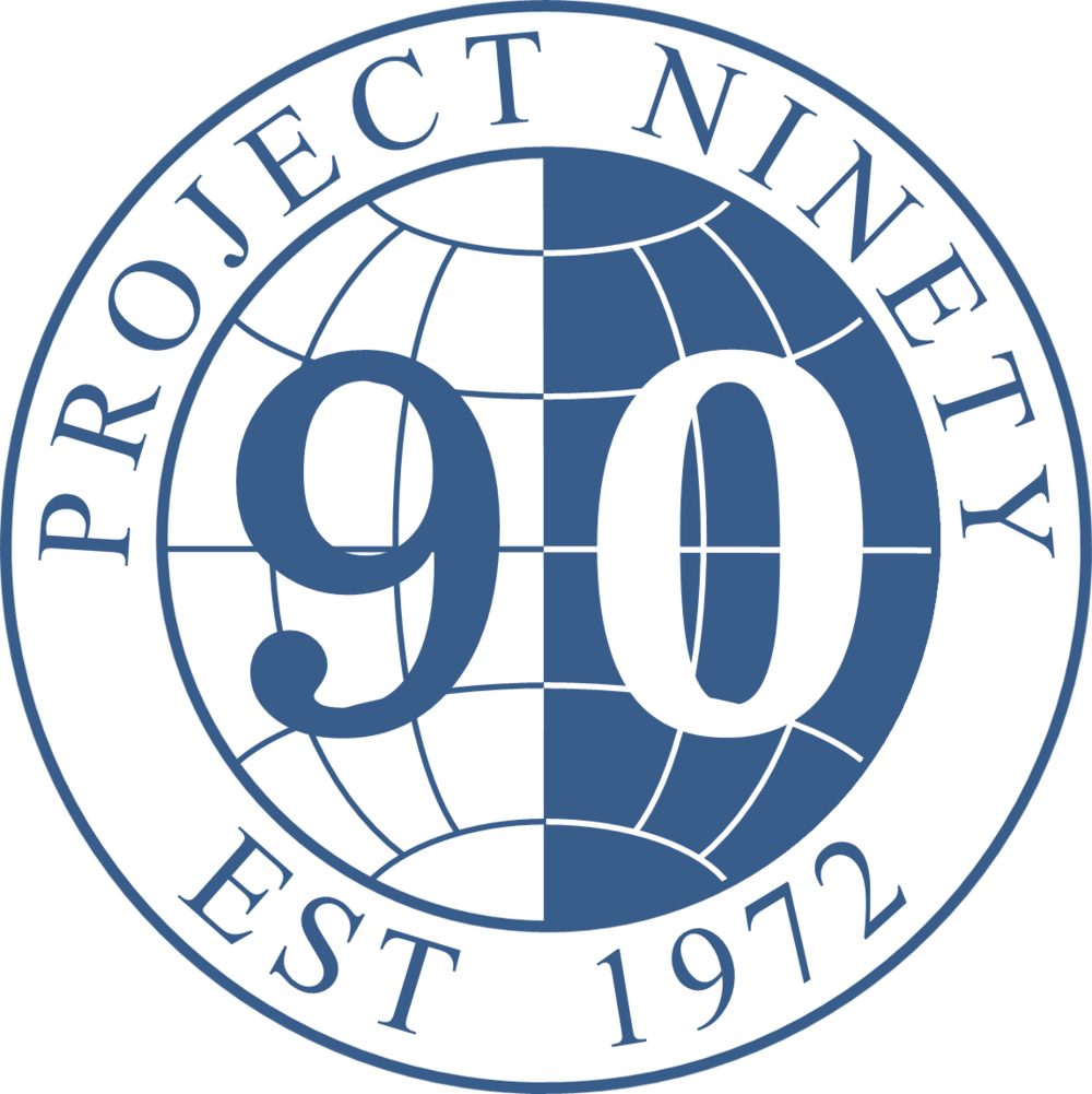 P90 Logo Blue (1000x1001), Png Download