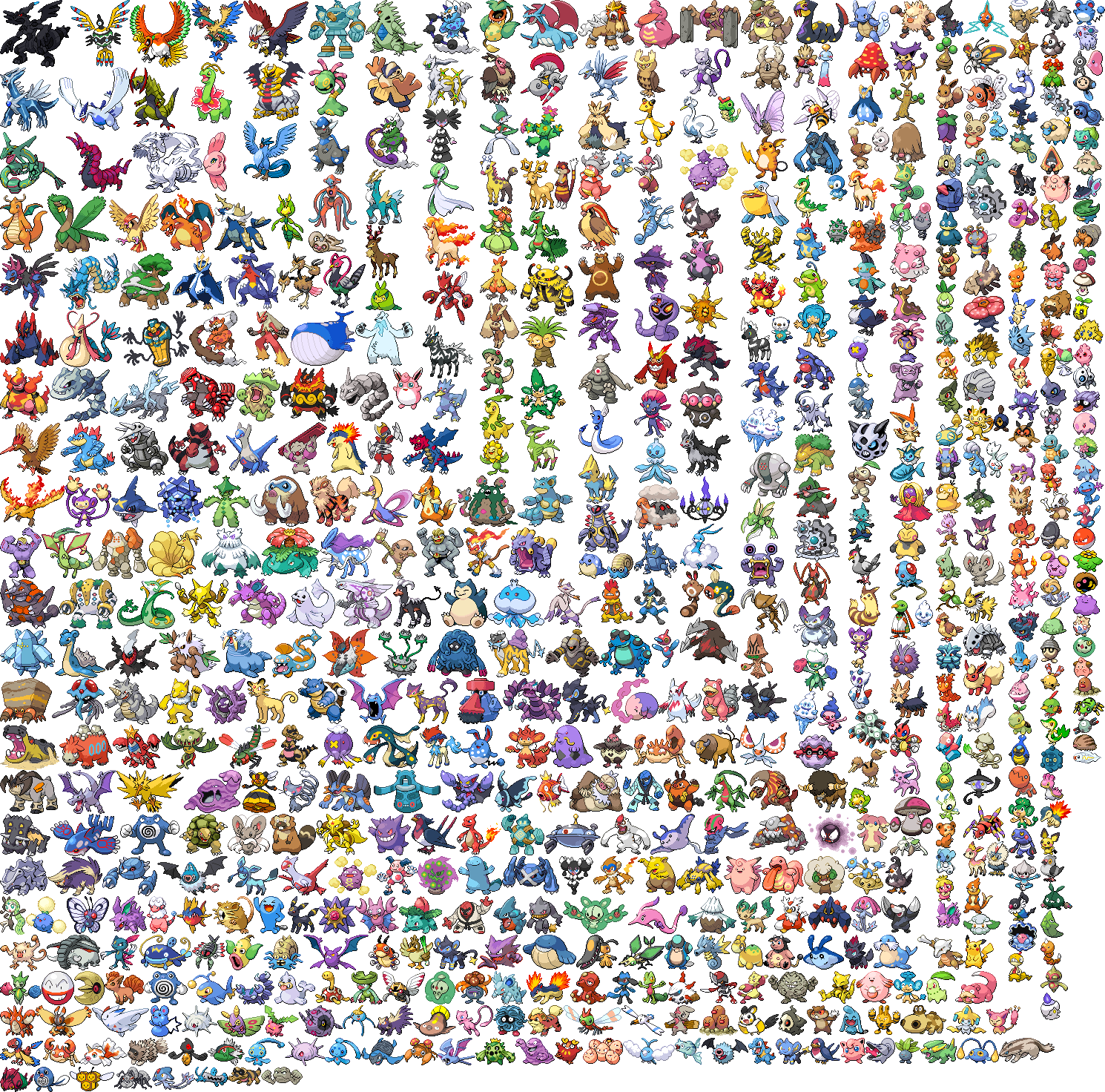 Pokémon Sprite Generator (1490x1472), Png Download