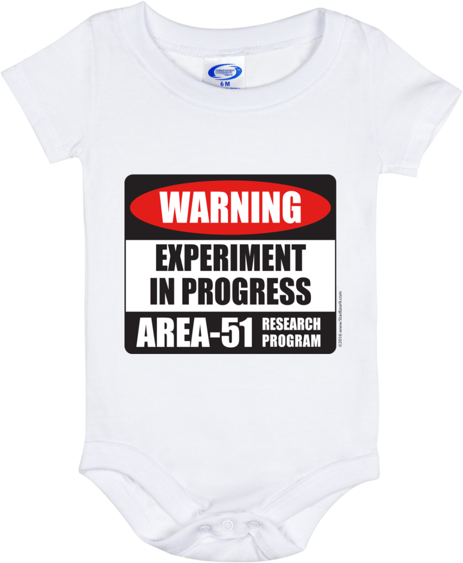 Area 51 Alien Baby Ufo Onesie 6 Month (1155x1155), Png Download