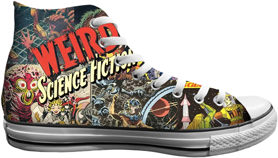 Converse Chuck Taylor All Star Hi Top Weird Science (640x640), Png Download