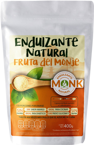 Monk, Endulzante Monk Fruit, 400g (600x700), Png Download