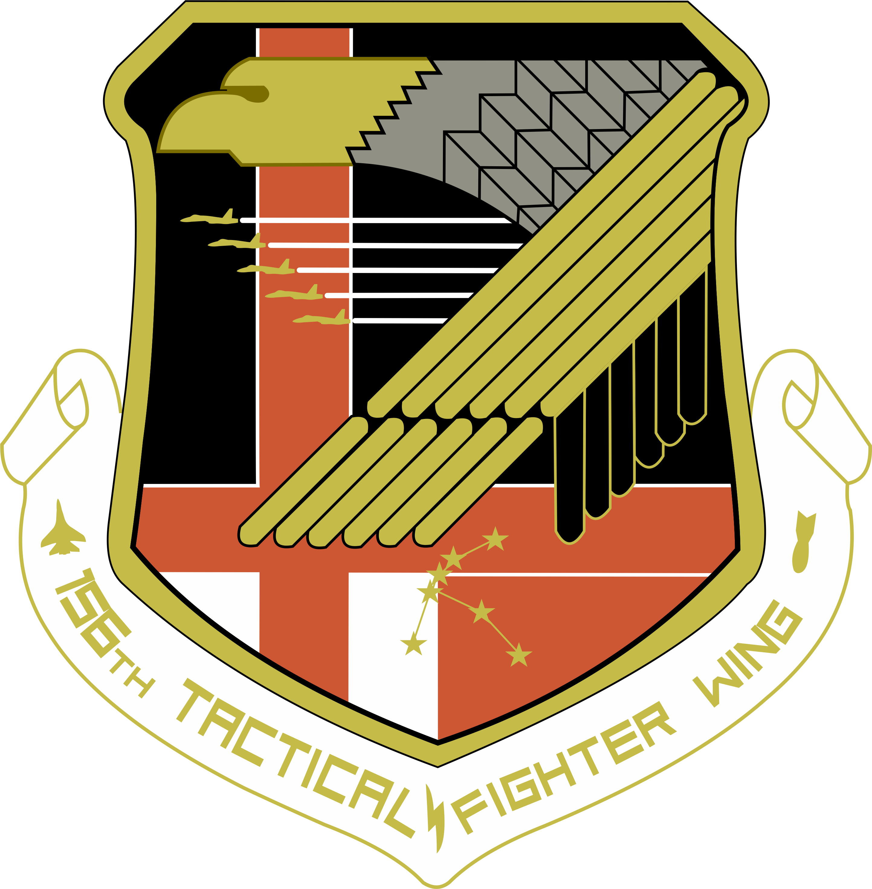 156th Tactical Fighter Wing 'aquila' (2886x2941), Png Download