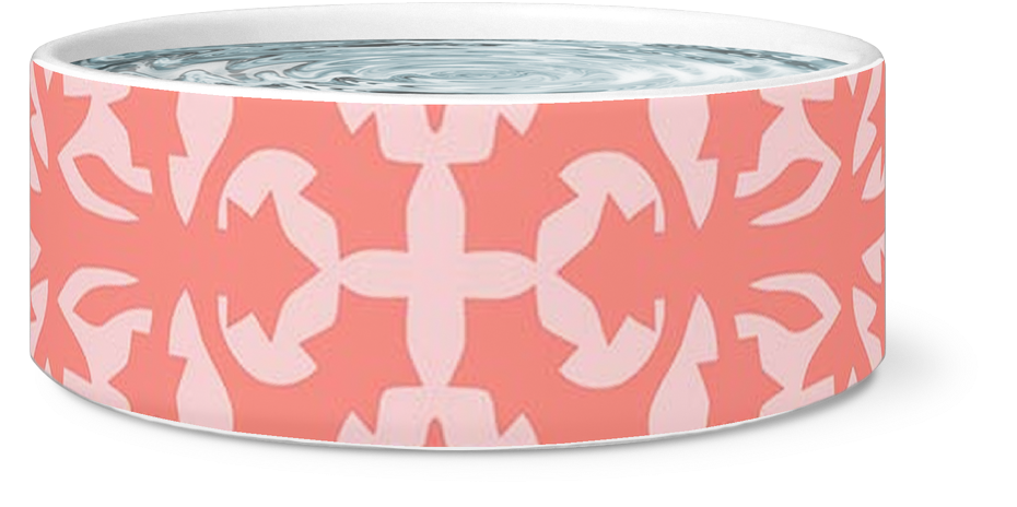 Tuberose Rose Quartz And Peach Echo Pet Bowl (1024x1024), Png Download