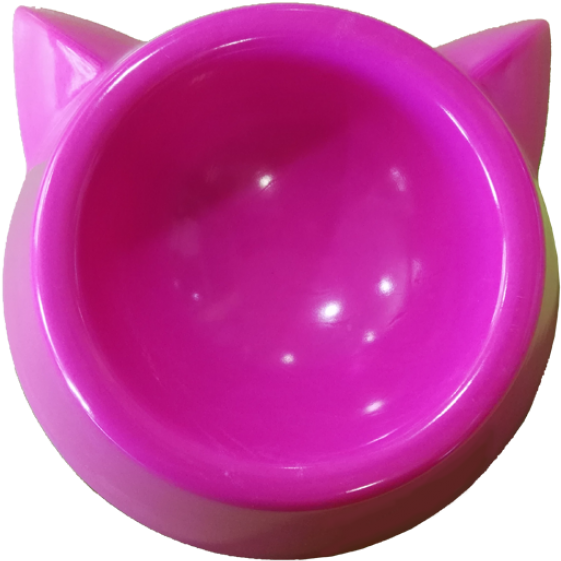 Comedero Plástico 250ml Cabeza Gato (650x650), Png Download