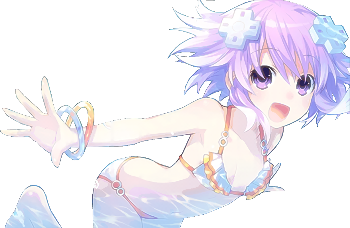 Neptune Hyperdimensionneptunia Neptune Anime Version (1257x800), Png Download