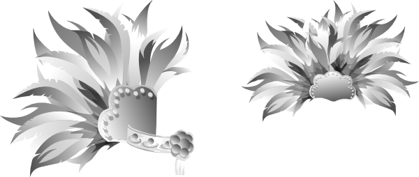 Carnival Tail Skirt (600x254), Png Download
