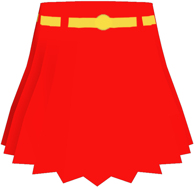 Supergirl Alpha Skirt Red - Wiki (645x619), Png Download