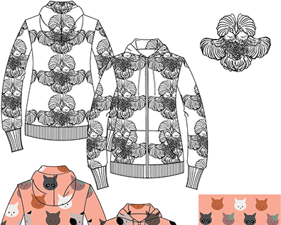 Hoodie Jackets With Original Designers - Illustration (404x316), Png Download