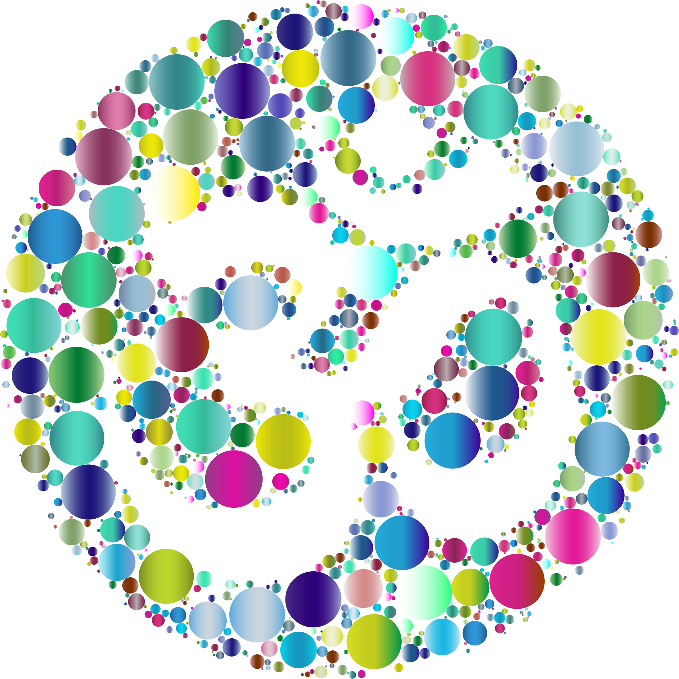 This Free Icons Png Design Of Prismatic Om Symbol Negative (2250x2252), Png Download