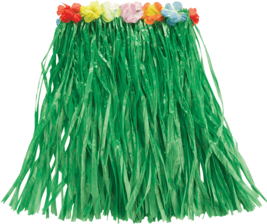 Grass Skirt Png - Hawaiian Grass Skirt (600x951), Png Download