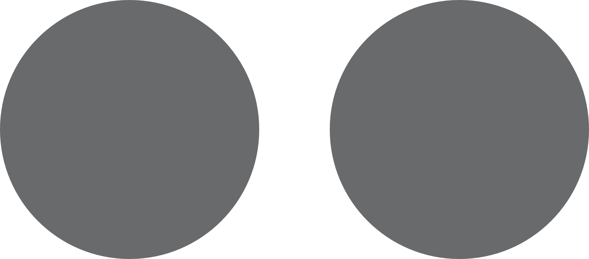 Illustration Of 1st Step In Tutorial, Two Circles - Grey Colour Circle (2045x900), Png Download