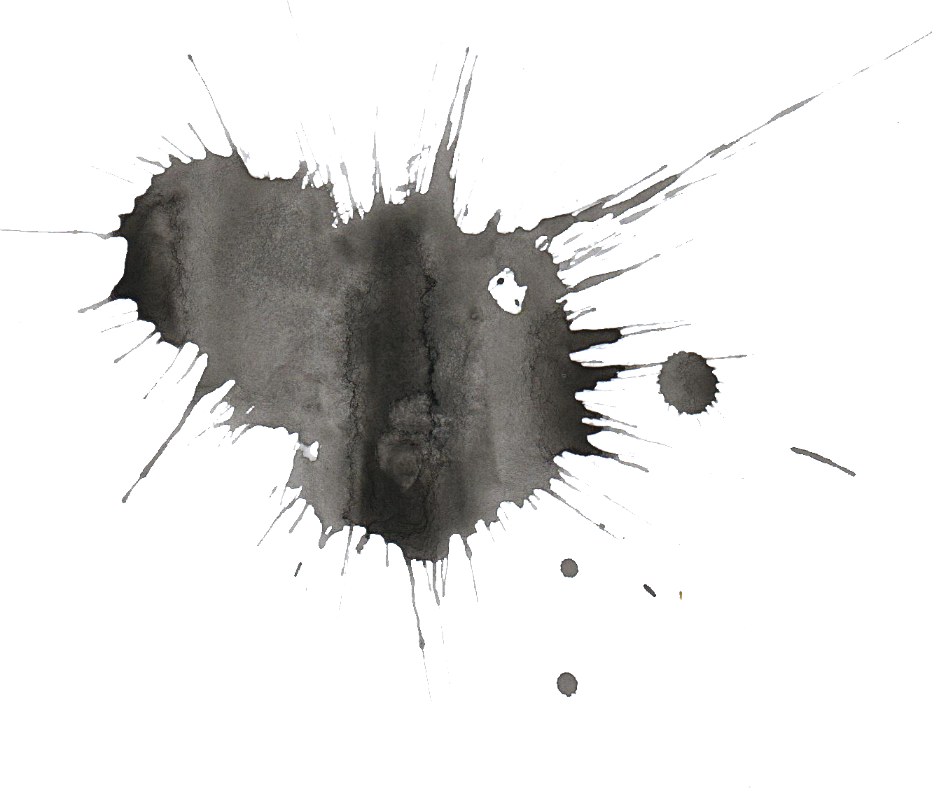 Black Watercolor Png Transparent Onlygfx Com - Sketch (1024x866), Png Download