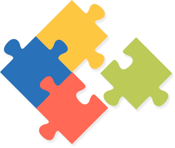 A Family Of Puzzle Pieces Comes Together For The First - School Counselors (574x485), Png Download